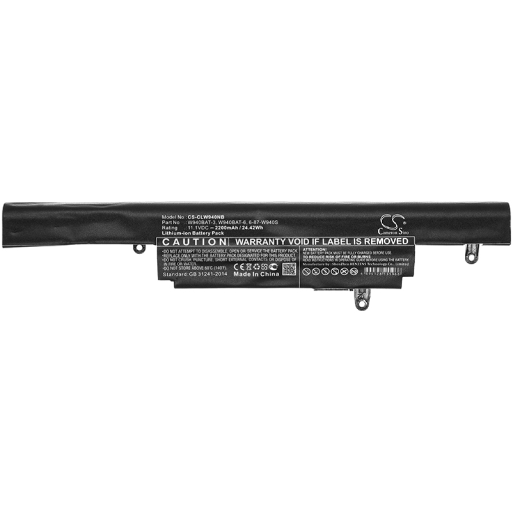 Batería para portátil CLEVO CS-CLW940NB
