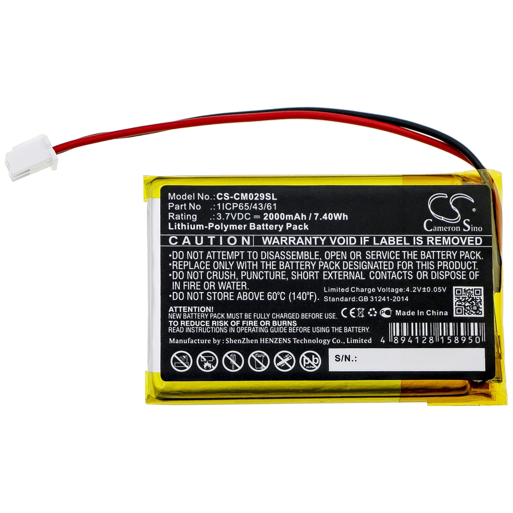 Paquetes de Baterías Personalizadas CS-CM029SL