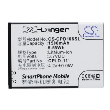Reemplazo de batería compatible para Coolpad CPLD-106,CPLD-111