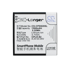 Reemplazo de batería compatible para Coolpad CPLD-82