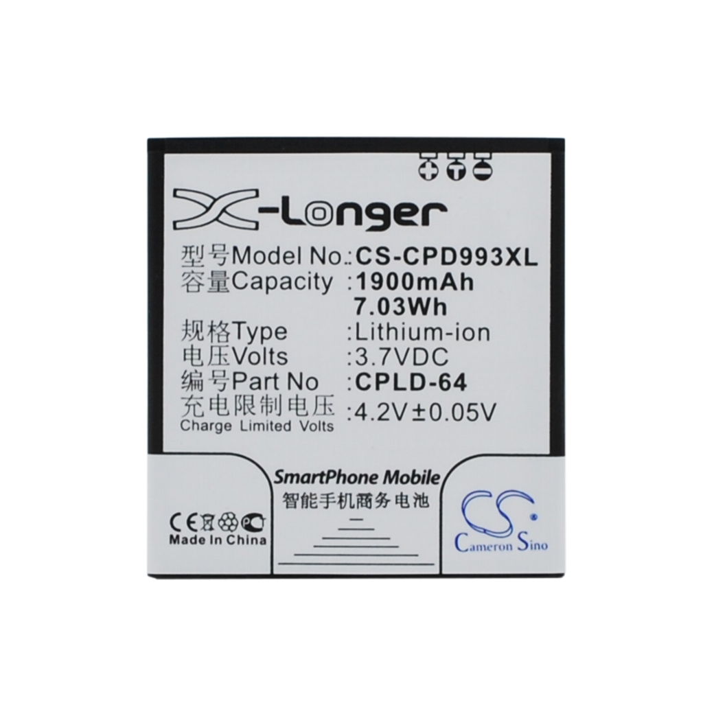 Baterías Sustituye CPLD-64