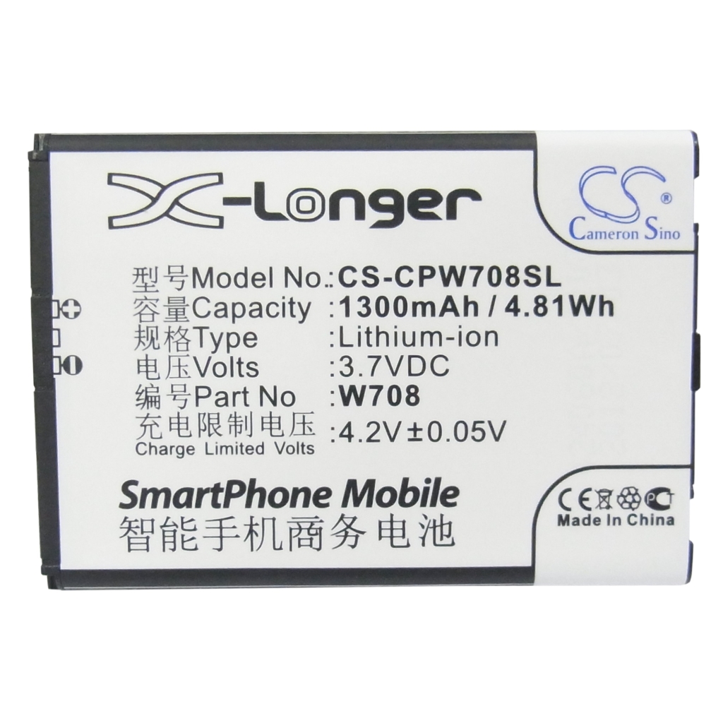 Batería del teléfono móvil Coolpad W708