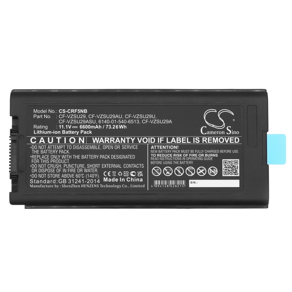 Batería para portátil Panasonic CS-CRF5NB