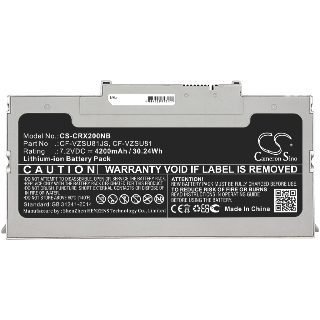 Batería para portátil Panasonic CS-CRX200NB