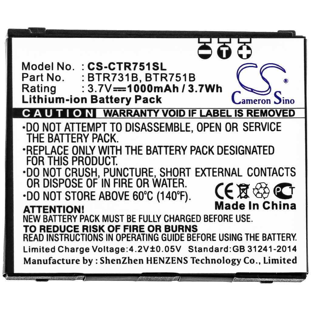 Batería del teléfono móvil Casio C731