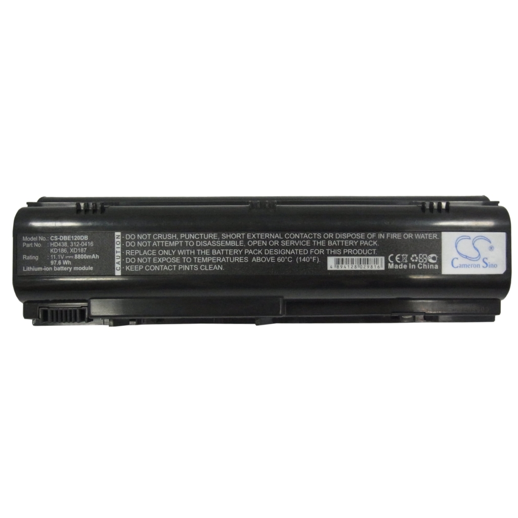 Batería para portátil DELL CS-DBE120DB