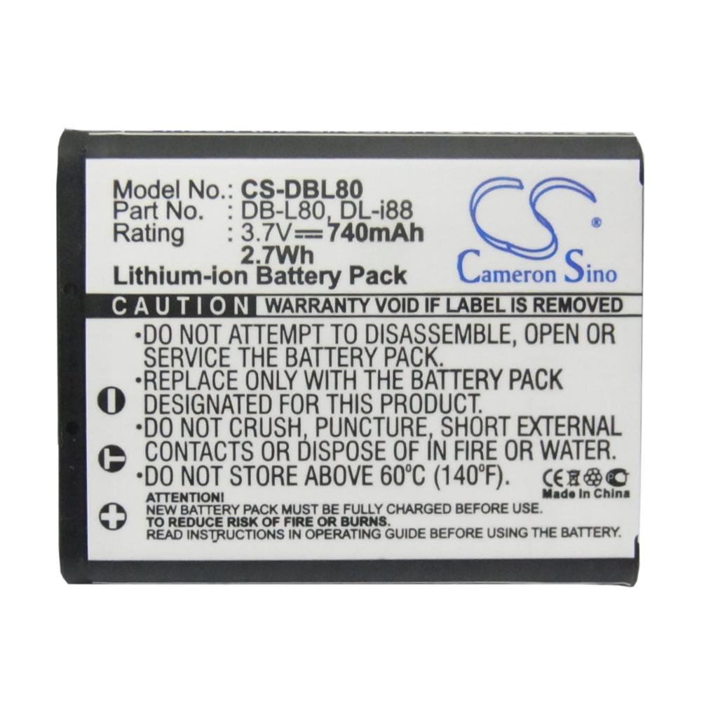 Batería de la cámara Sanyo VPC-CS1EX