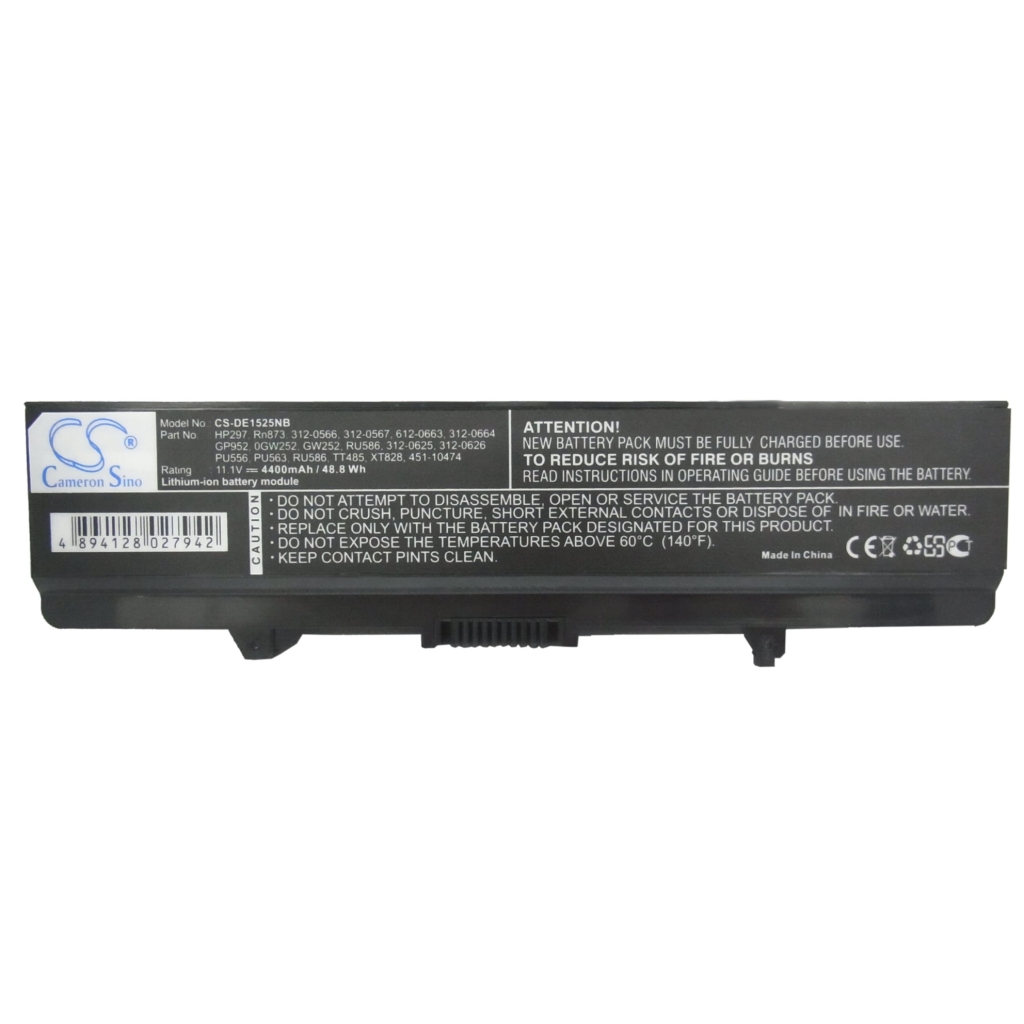 Batería para portátil DELL CS-DE1525NB