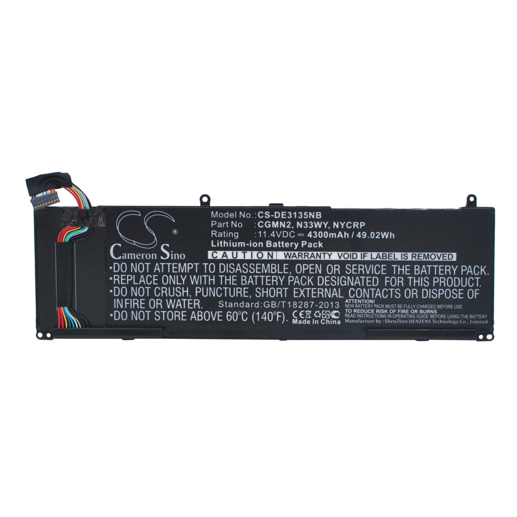 Batería para portátil DELL CS-DE3135NB