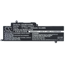 Reemplazo de batería compatible para DELL 04K8YH,092NCT,0GK5KY,0WF28,451-BBKK...