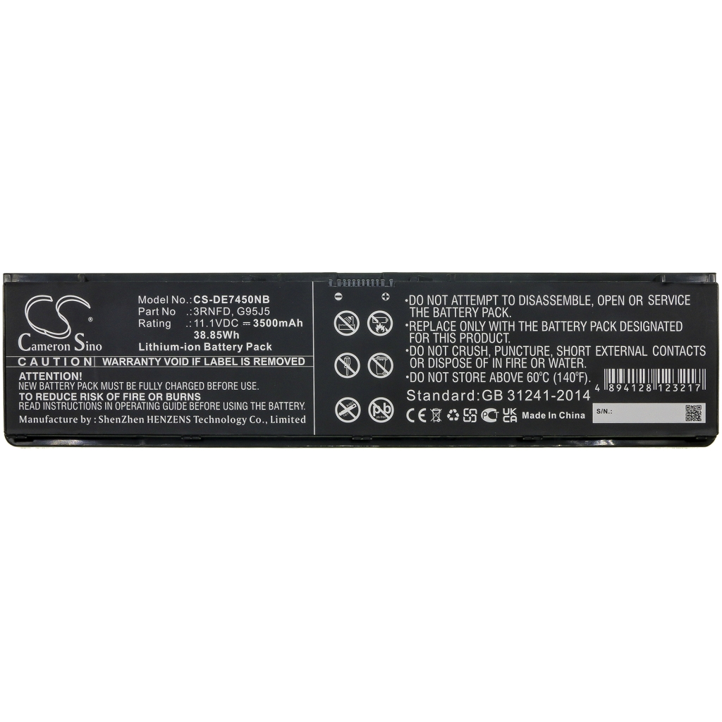 Batería para portátil DELL Latitude E7440 Touch