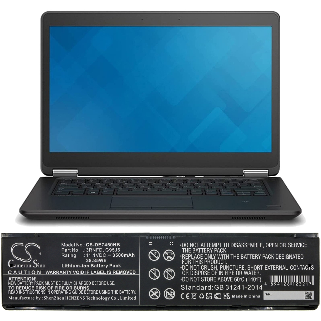 Batería para portátil DELL Latitude E7440 Touch