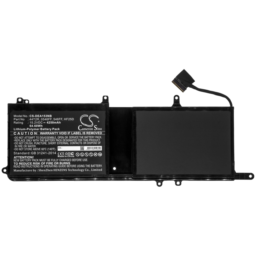 Batería para portátil DELL CS-DEA153NB