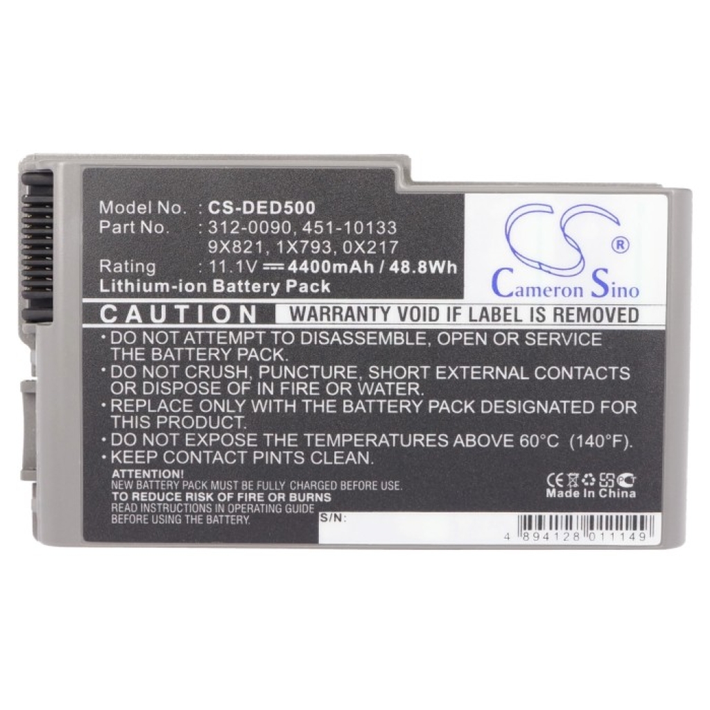 Batería para portátil DELL CS-DED500