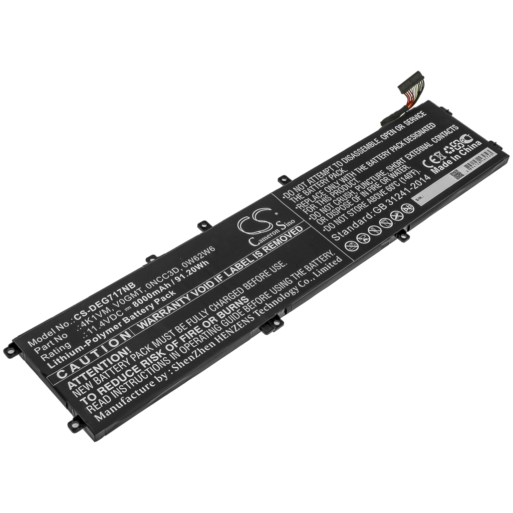 Batería para portátil DELL CS-DEG717NB