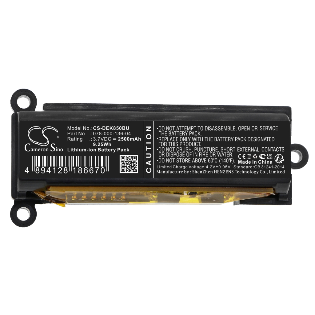 Batería para portátil DELL CS-DEK850BU