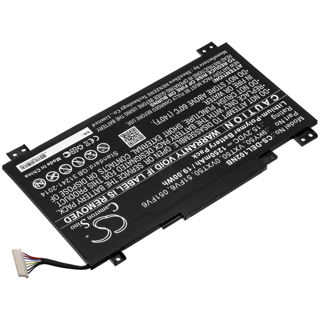 Batería para portátil DELL CS-DEL102NB