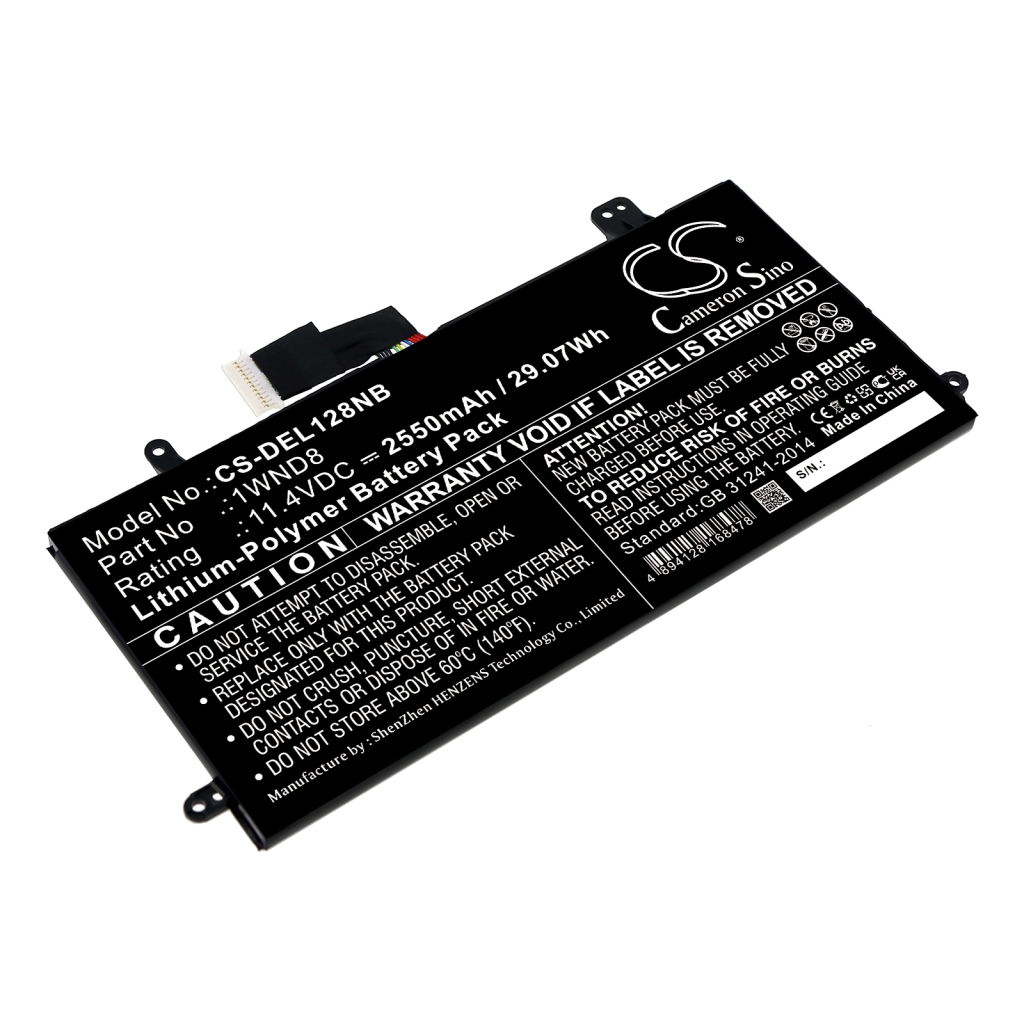 Batería para portátil DELL CS-DEL128NB