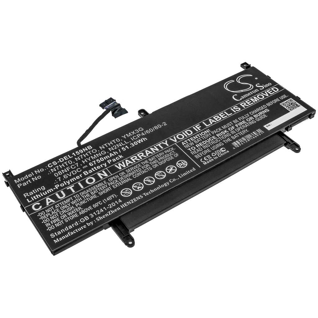 Batería para portátil DELL CS-DEL159NB