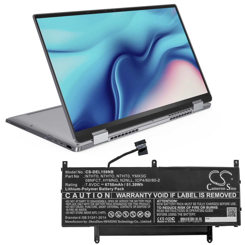Batería para portátil DELL CS-DEL159NB