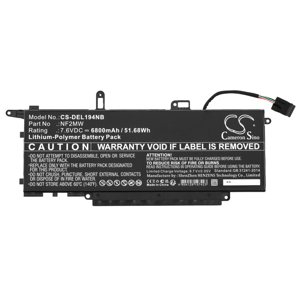 Batería para portátil DELL Latitude 7400 2-in-1