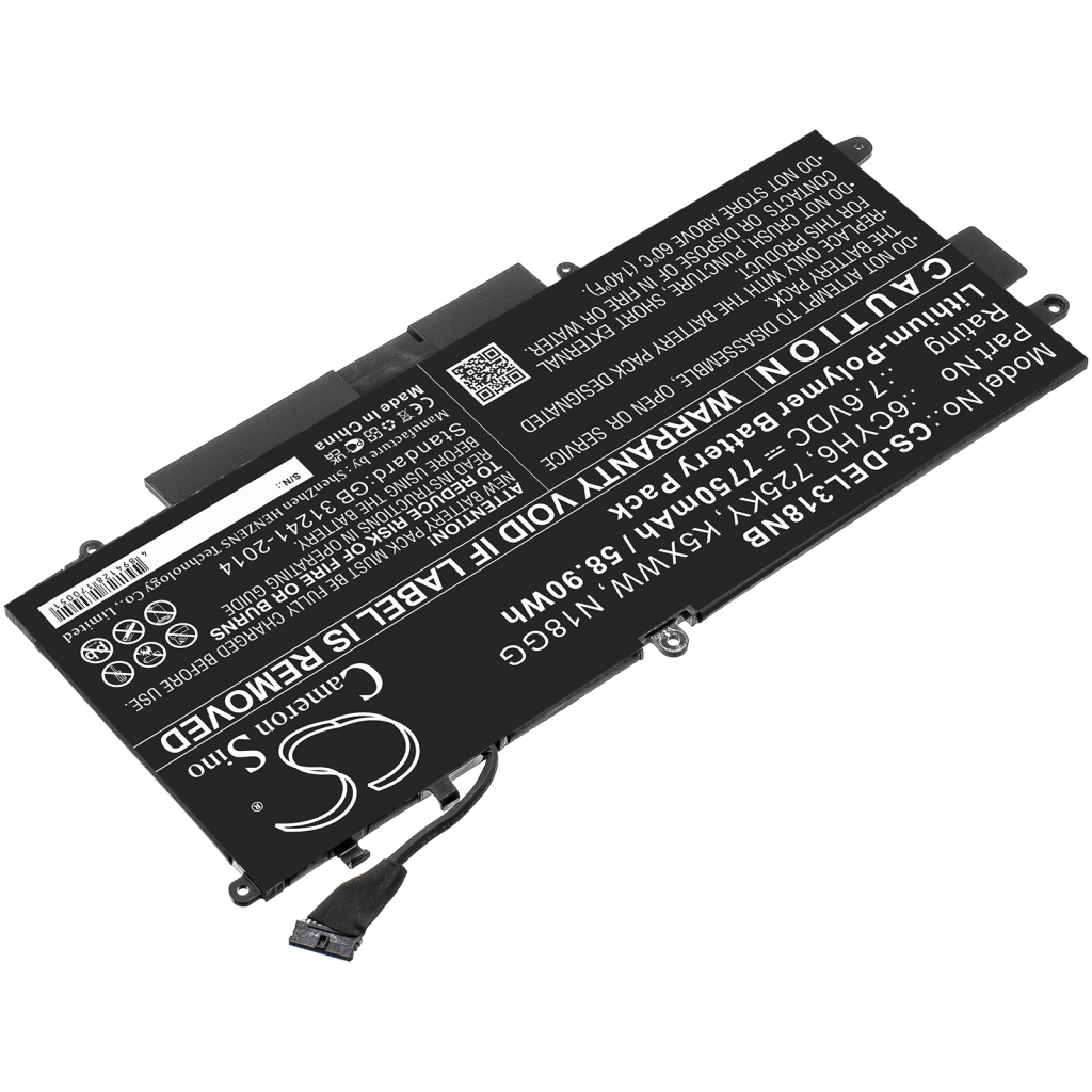 Batería para portátil DELL N012L7390-C-D1706FTCN