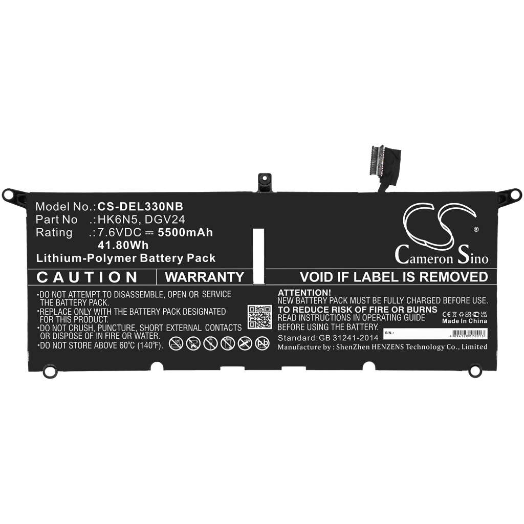Batería para portátil DELL CS-DEL330NB