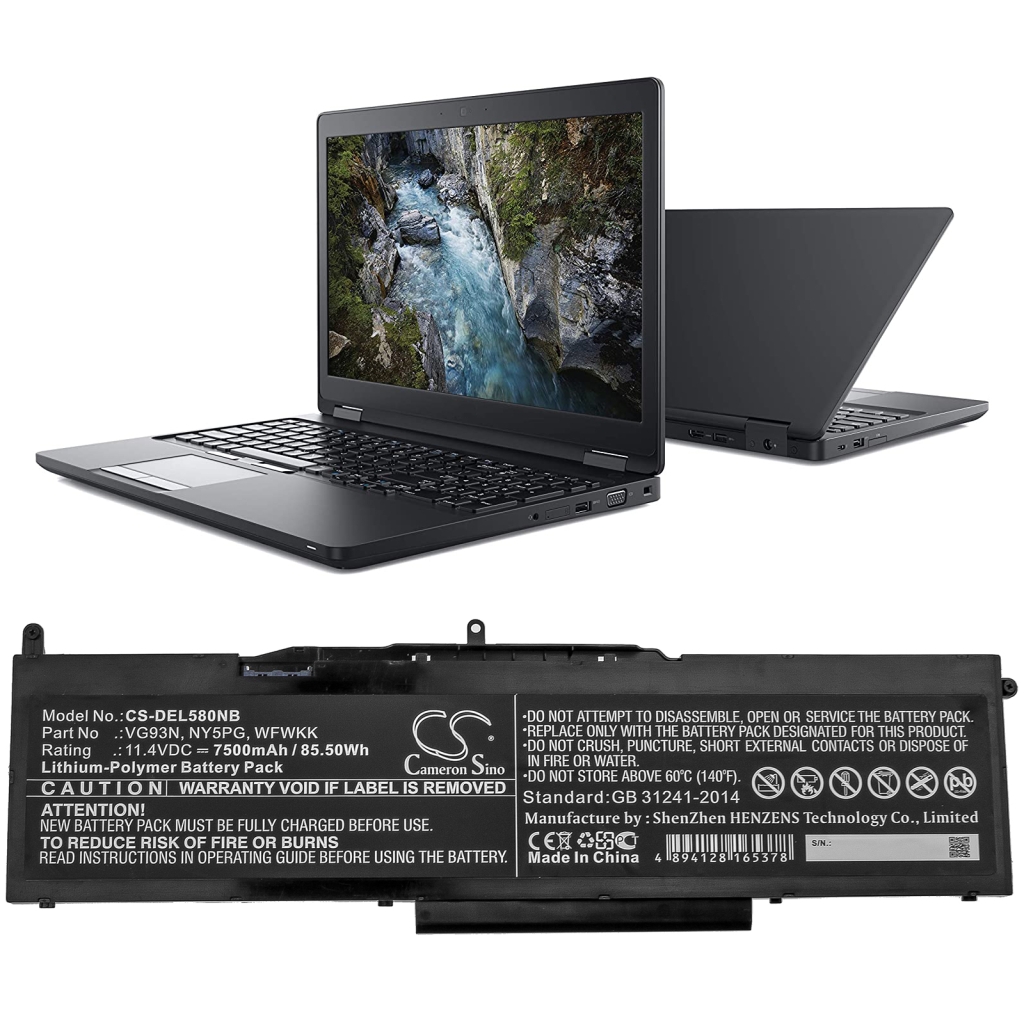 Batería para portátil DELL Precision 3530
