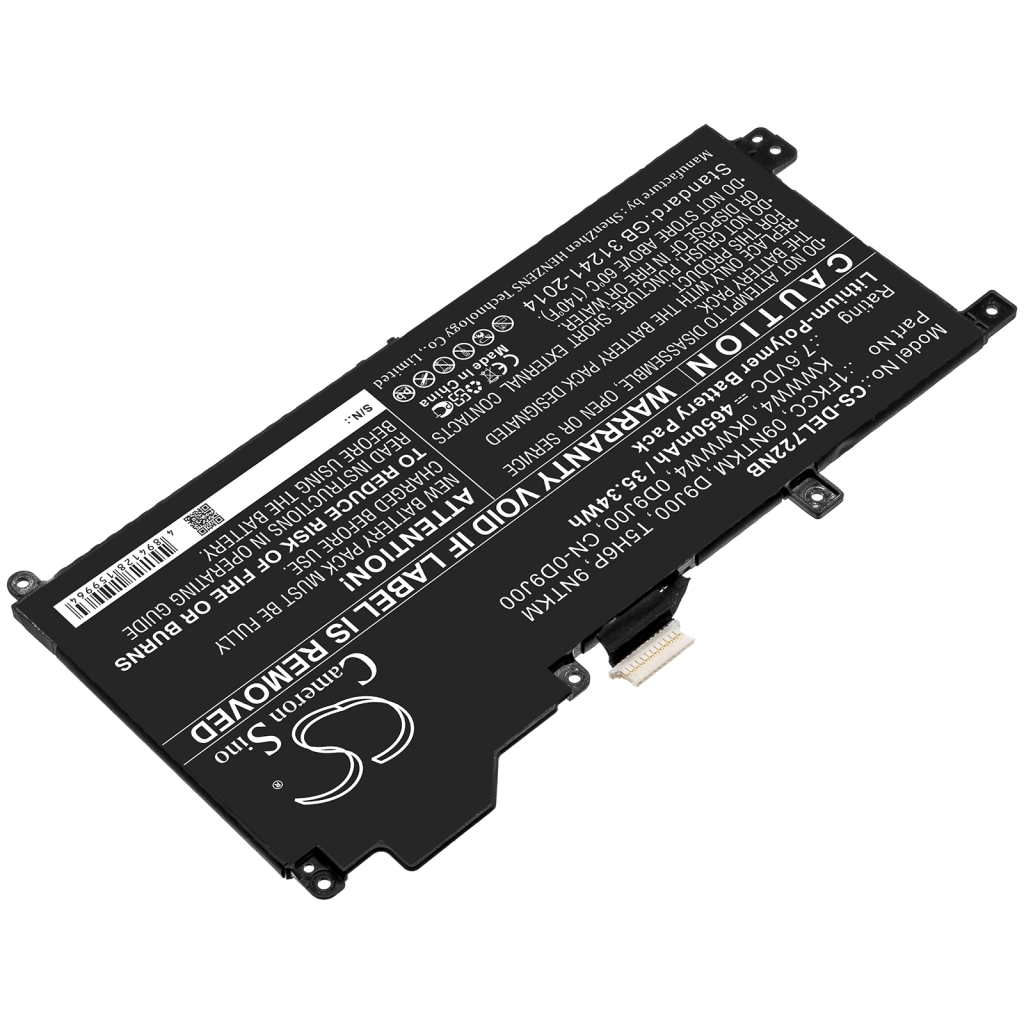 Batería para portátil DELL CS-DEL722NB