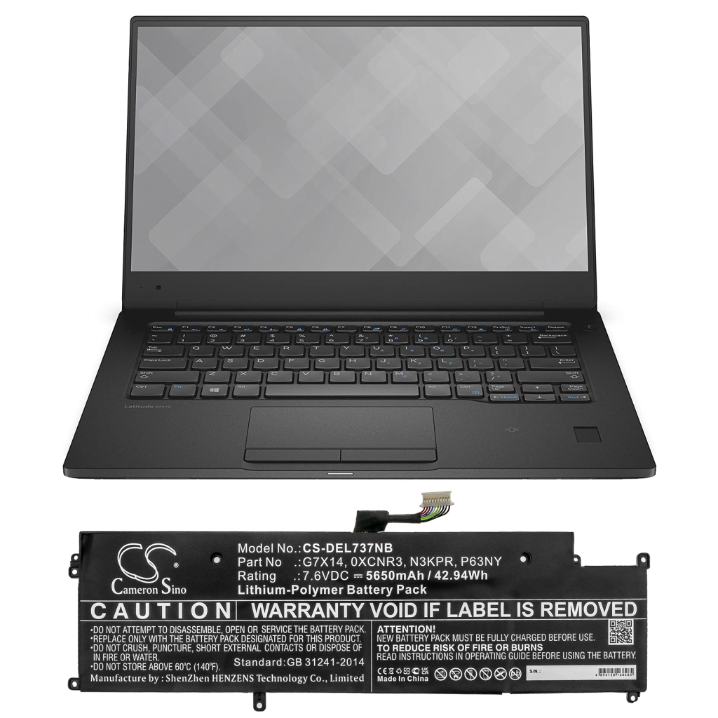 Batería para portátil DELL CS-DEL737NB