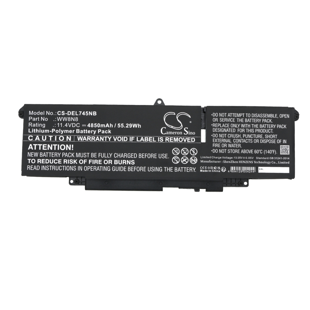 Batería para portátil DELL CS-DEL745NB