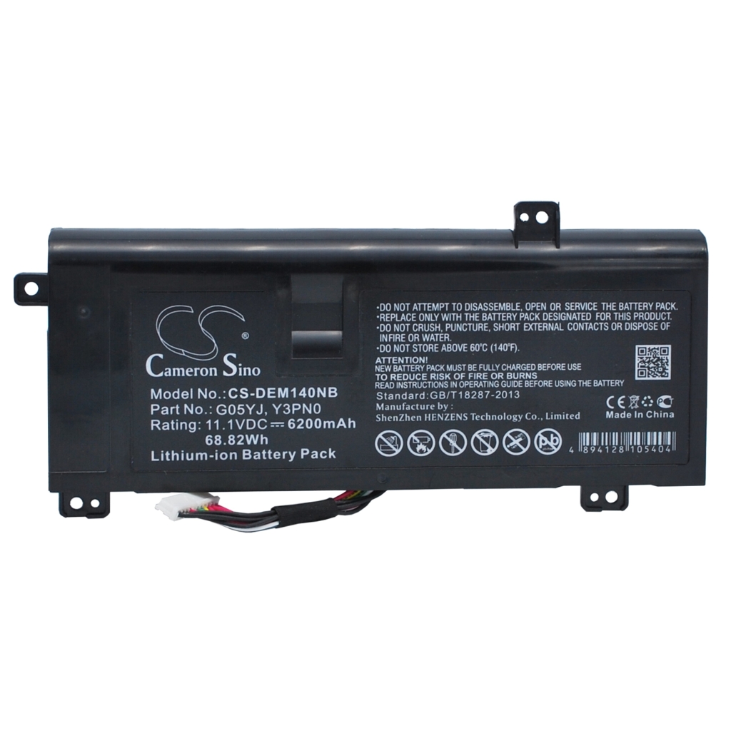 Batería para portátil DELL CS-DEM140NB