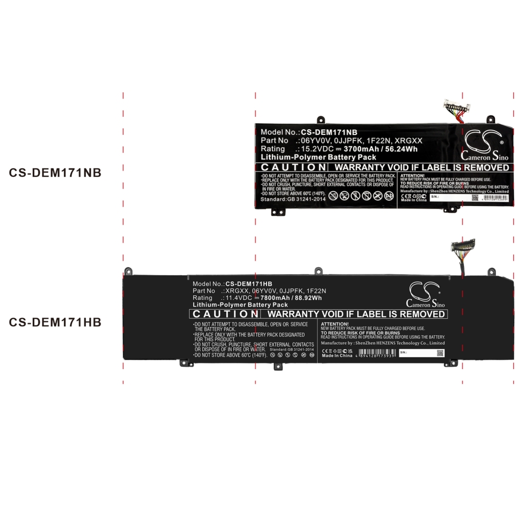 Batería para portátil DELL ALIENWARE ALW15M-R1748R