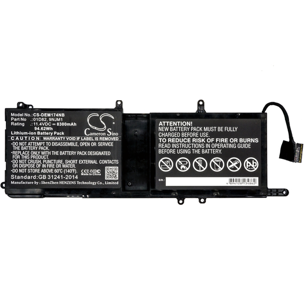 Batería para portátil DELL Alienware 15