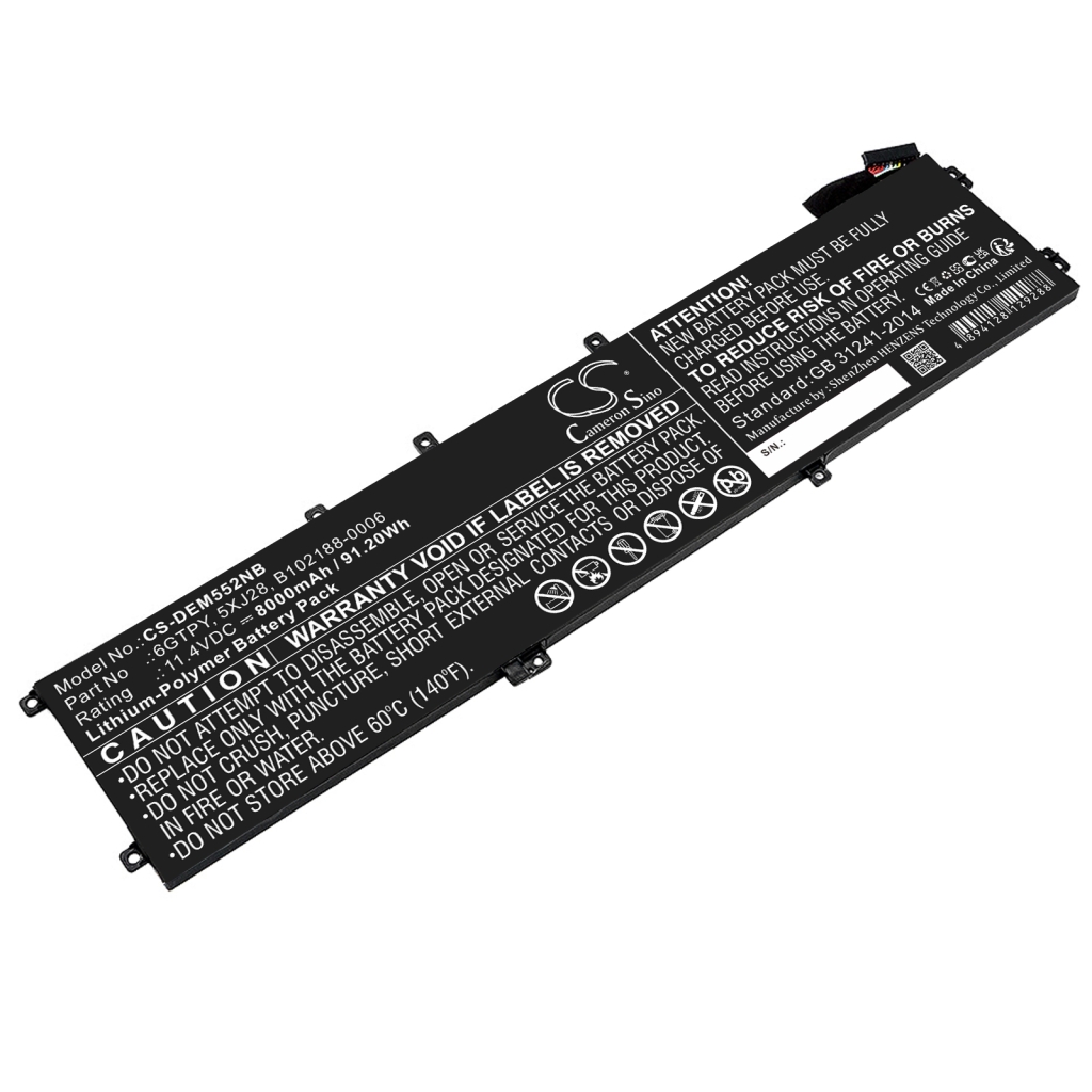 Batería para portátil DELL Precision 5510