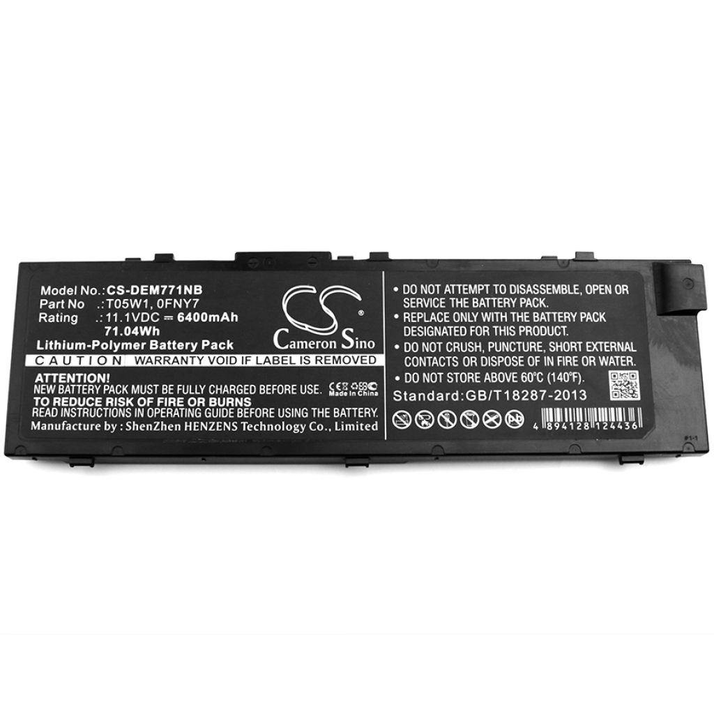 Batería para portátil DELL Precision M7710