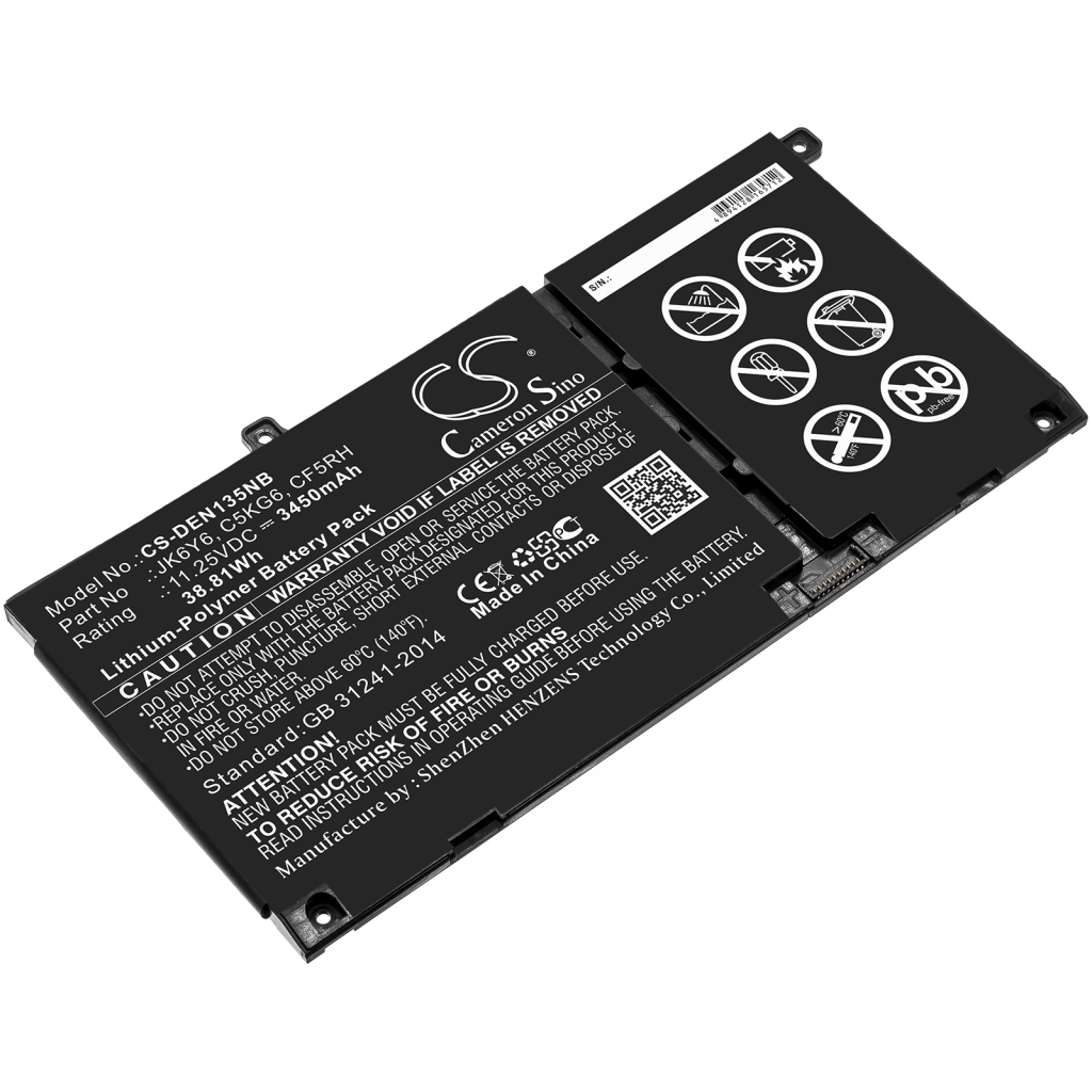 Batería para portátil DELL CS-DEN135NB