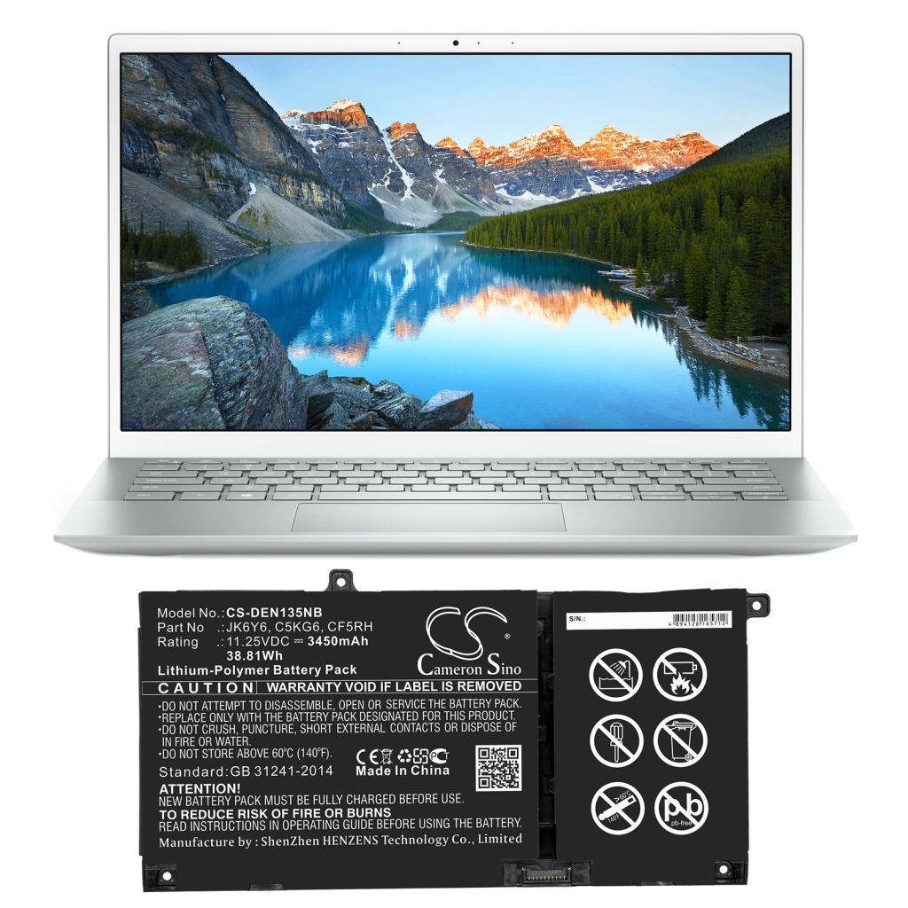 Batería para portátil DELL CS-DEN135NB