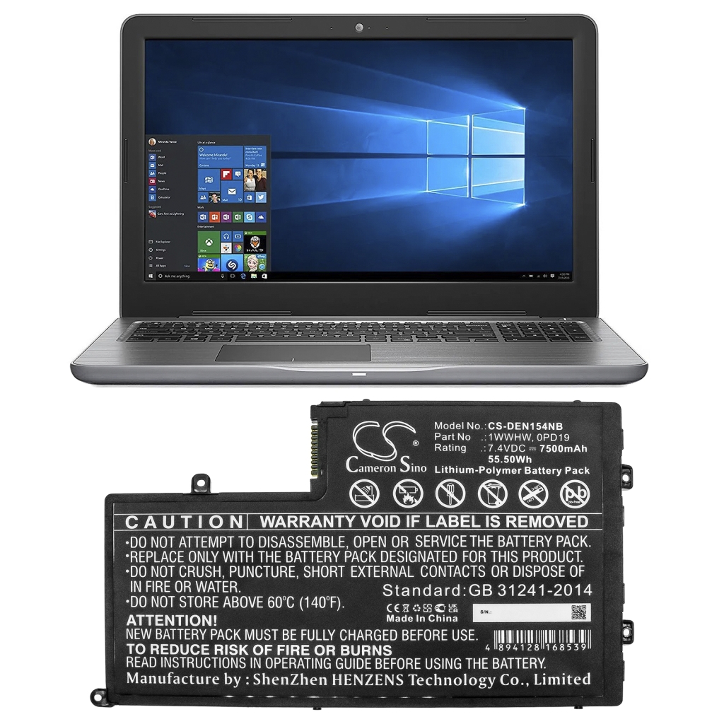 Batería para portátil DELL INS15MD-1528L