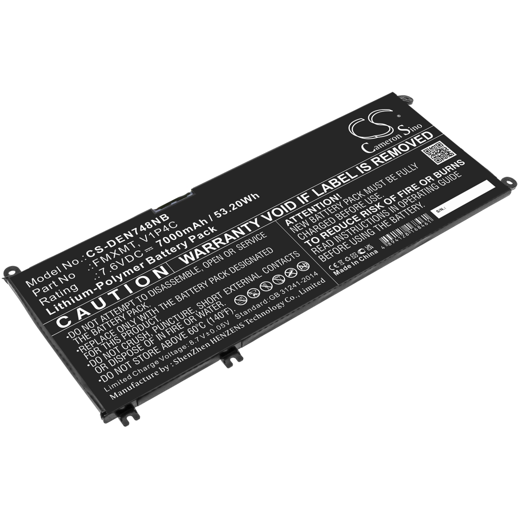 Batería para portátil DELL CS-DEN748NB