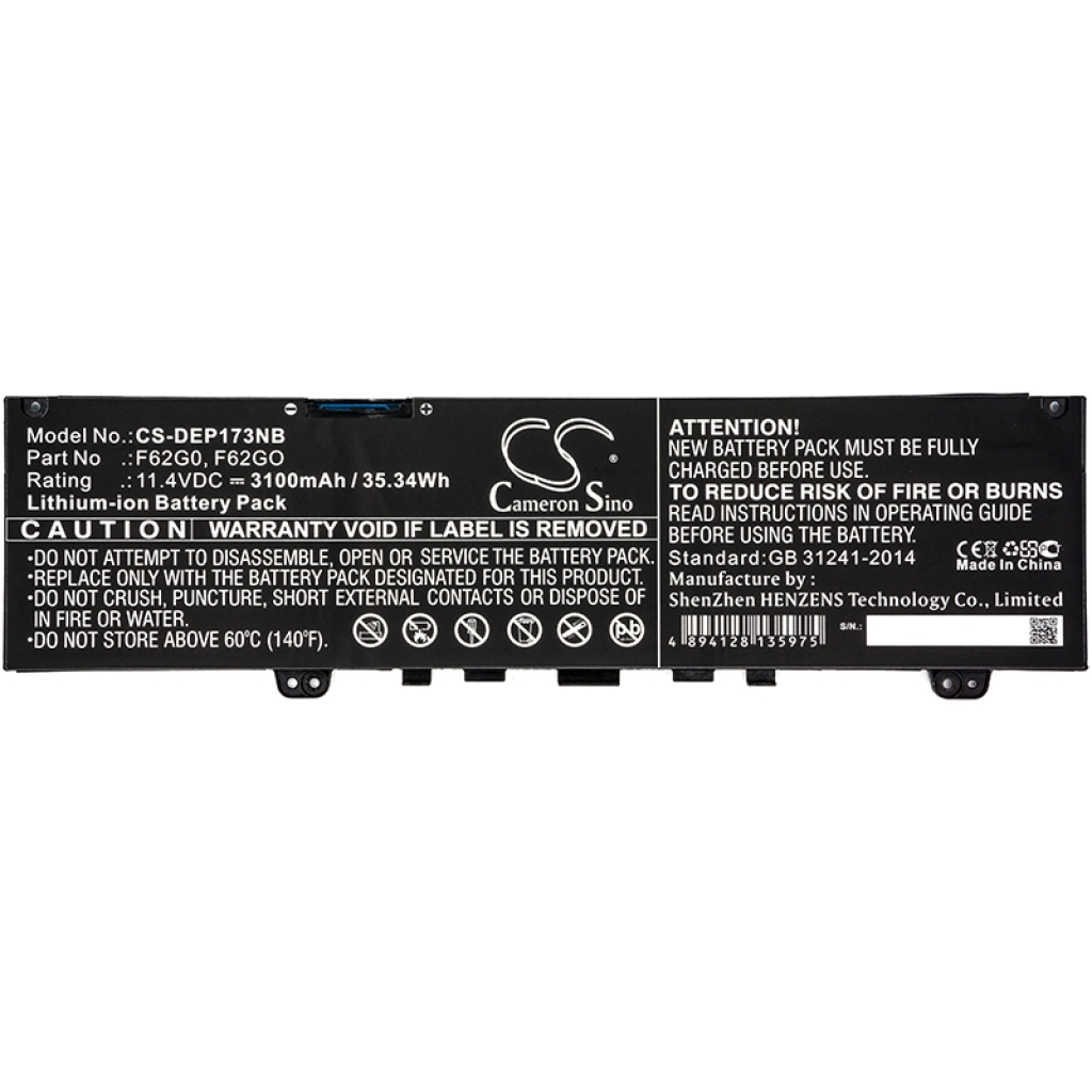 Batería para portátil DELL Inspiron 13 7000