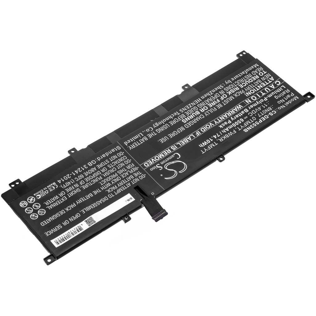 Batería para portátil DELL CS-DEP553NB