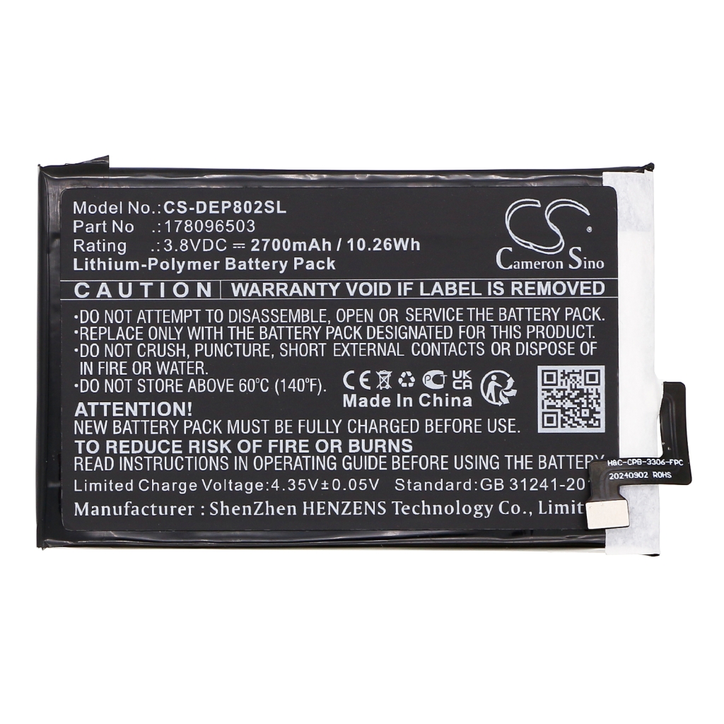 Batería del teléfono móvil Doro CS-DEP802SL