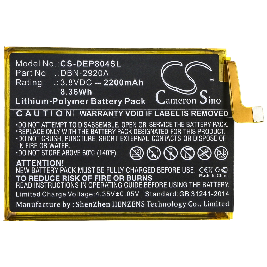 Batería del teléfono móvil Doro CS-DEP804SL
