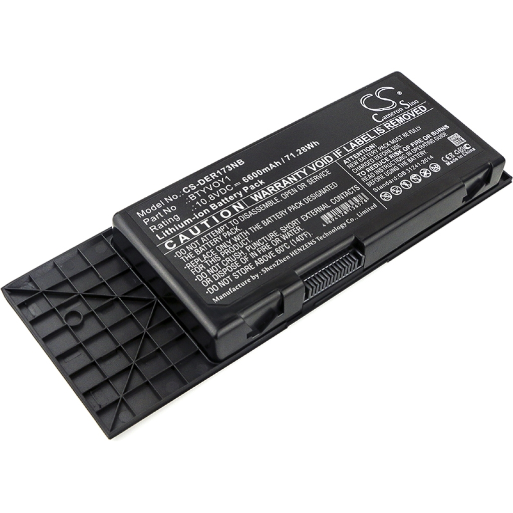 Batería para portátil DELL CS-DER173NB