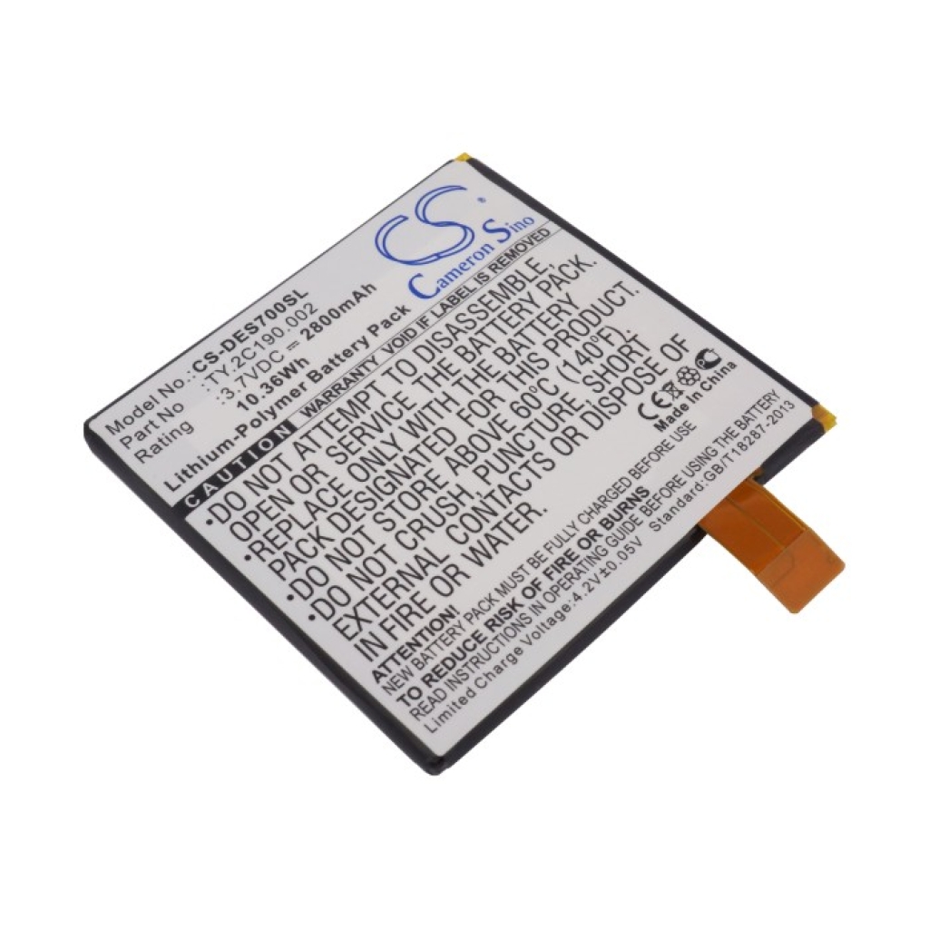 Batería de la tableta DELL CS-DES700SL