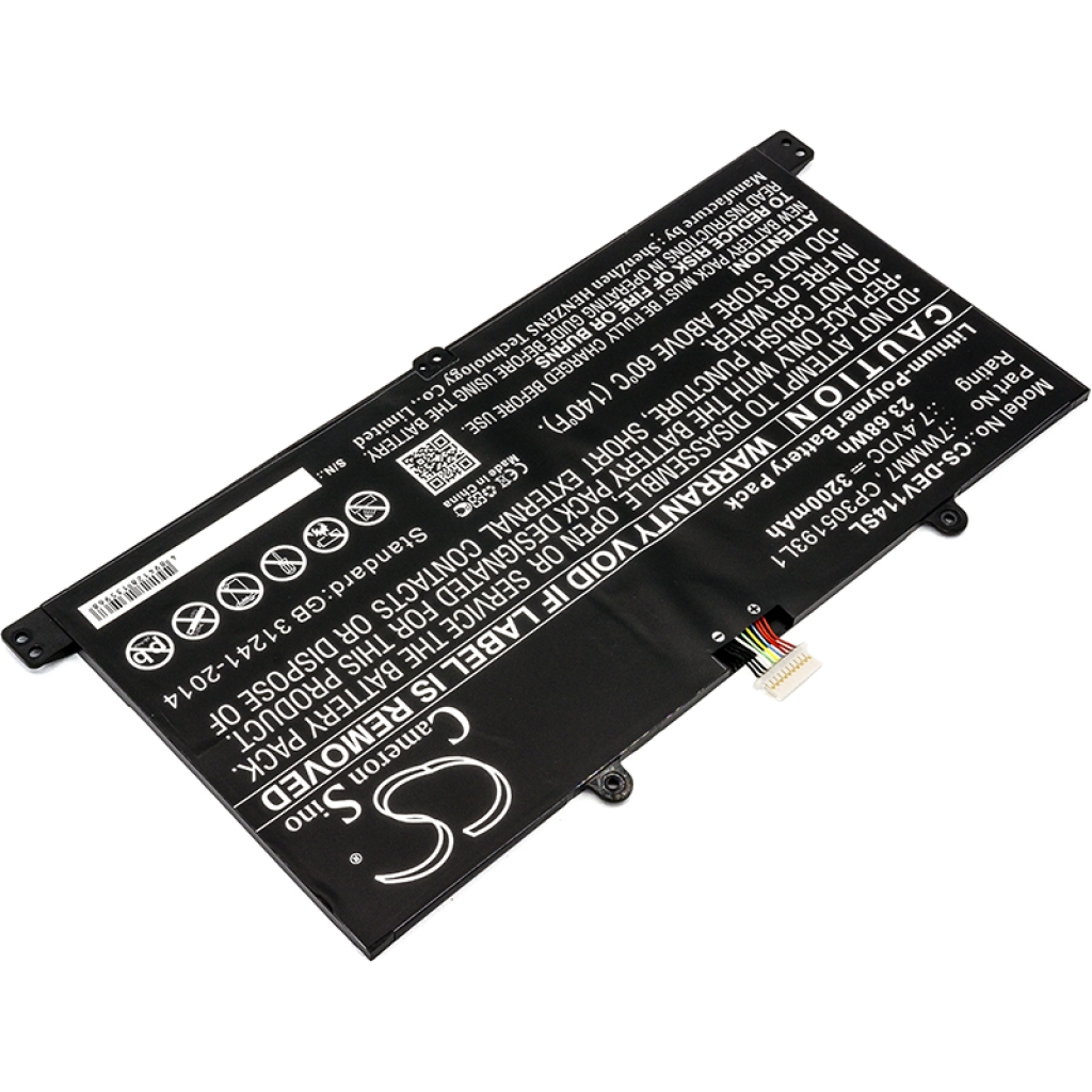 Batería de la tableta DELL CS-DEV114SL
