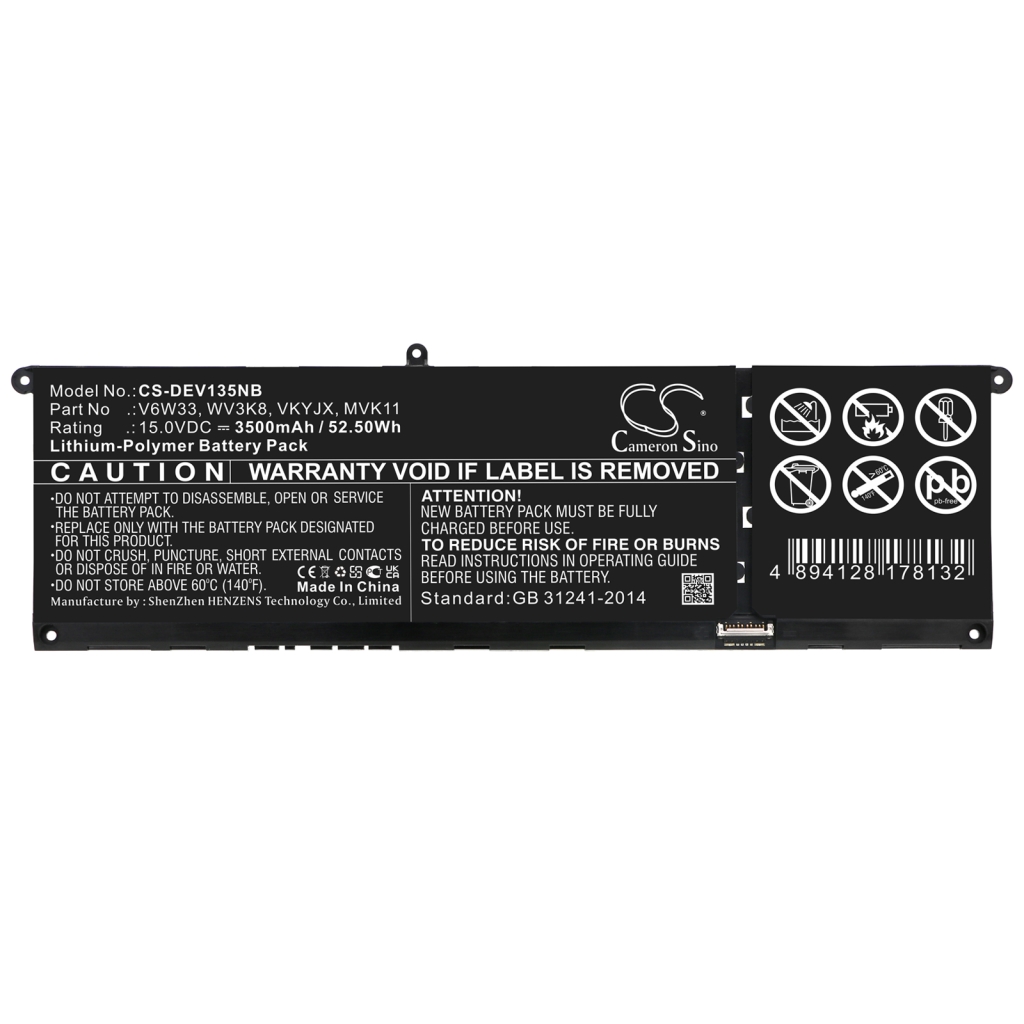 Batería para portátil DELL Vostro 5510