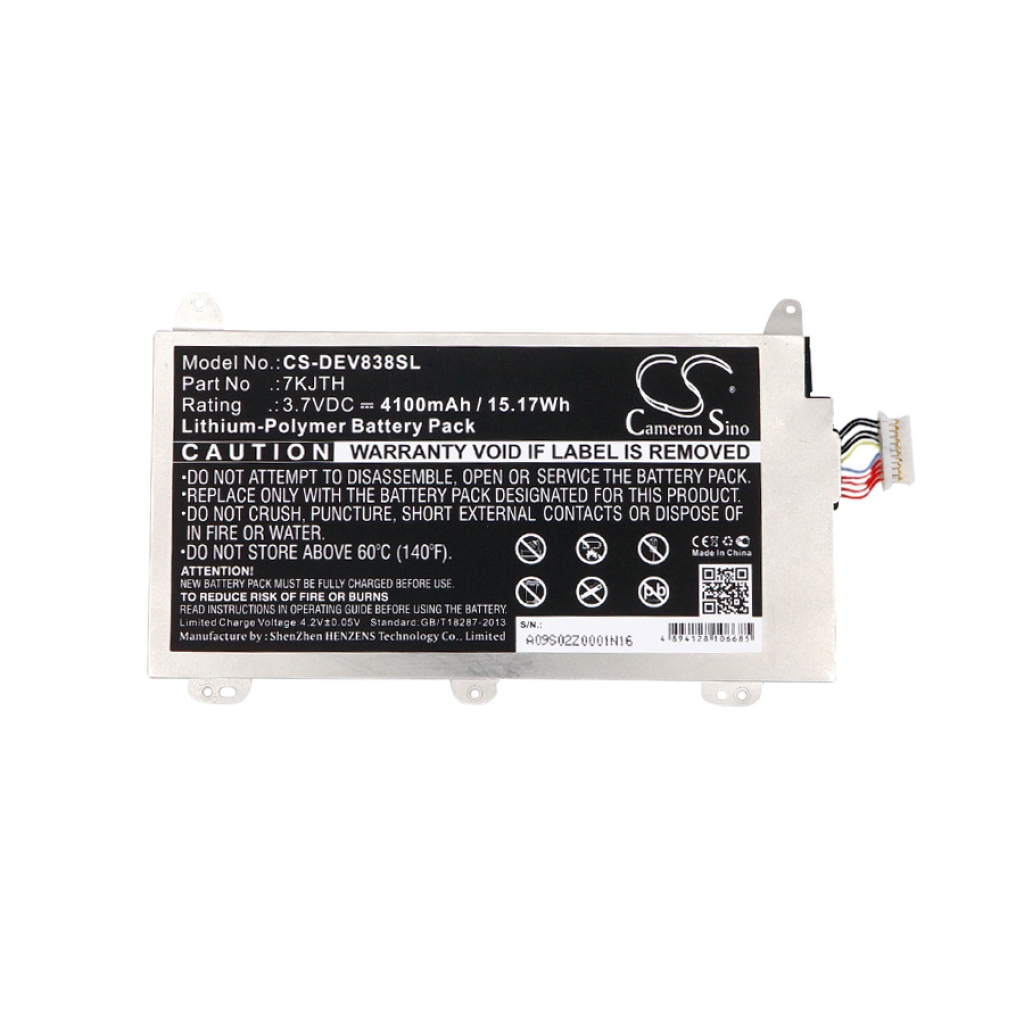 Batería de la tableta DELL CS-DEV838SL