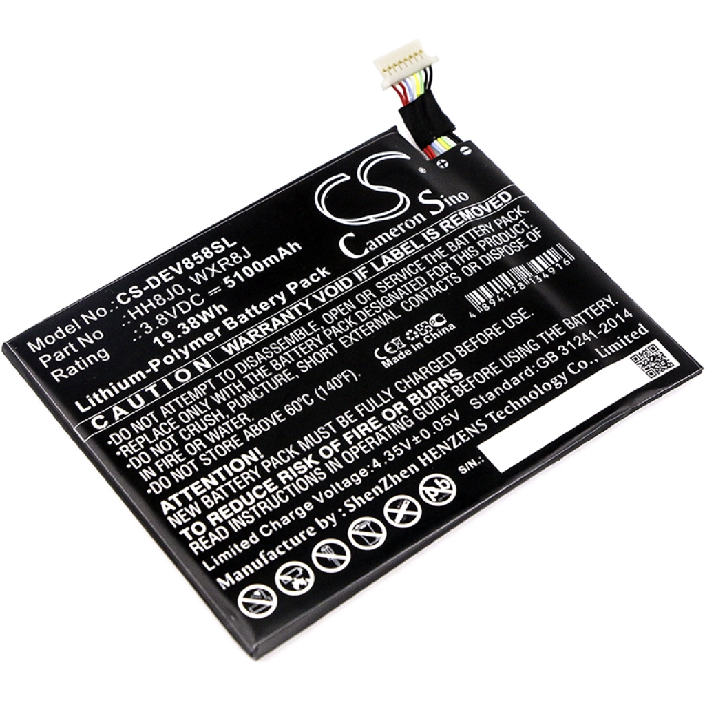 Batería de la tableta DELL CS-DEV858SL